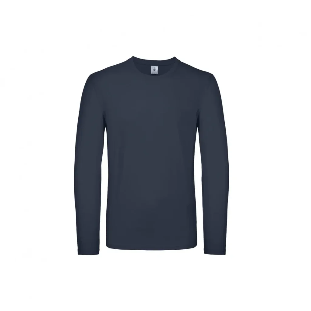 T-shirt B&C #E150 LSL, colore Navy