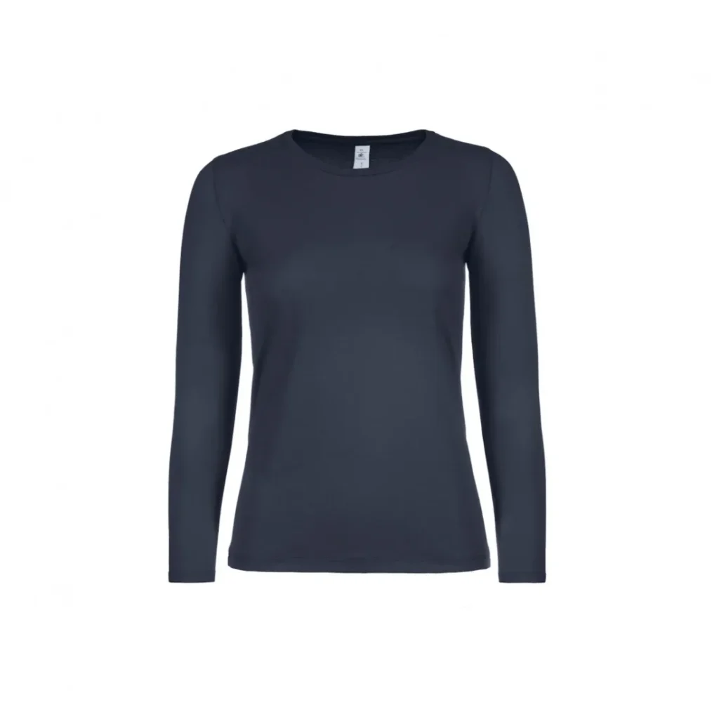 T-shirt B&C #E150 LSL /women, colore Navy