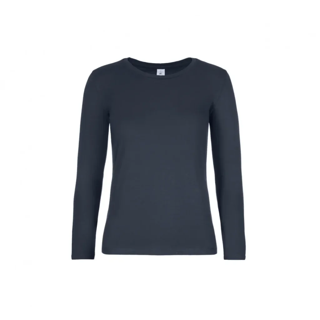 T-shirt B&C #E190 LSL /women, colore Navy