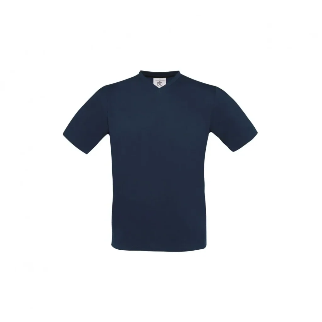 T-shirt B&C Exact V-neck, colore Navy