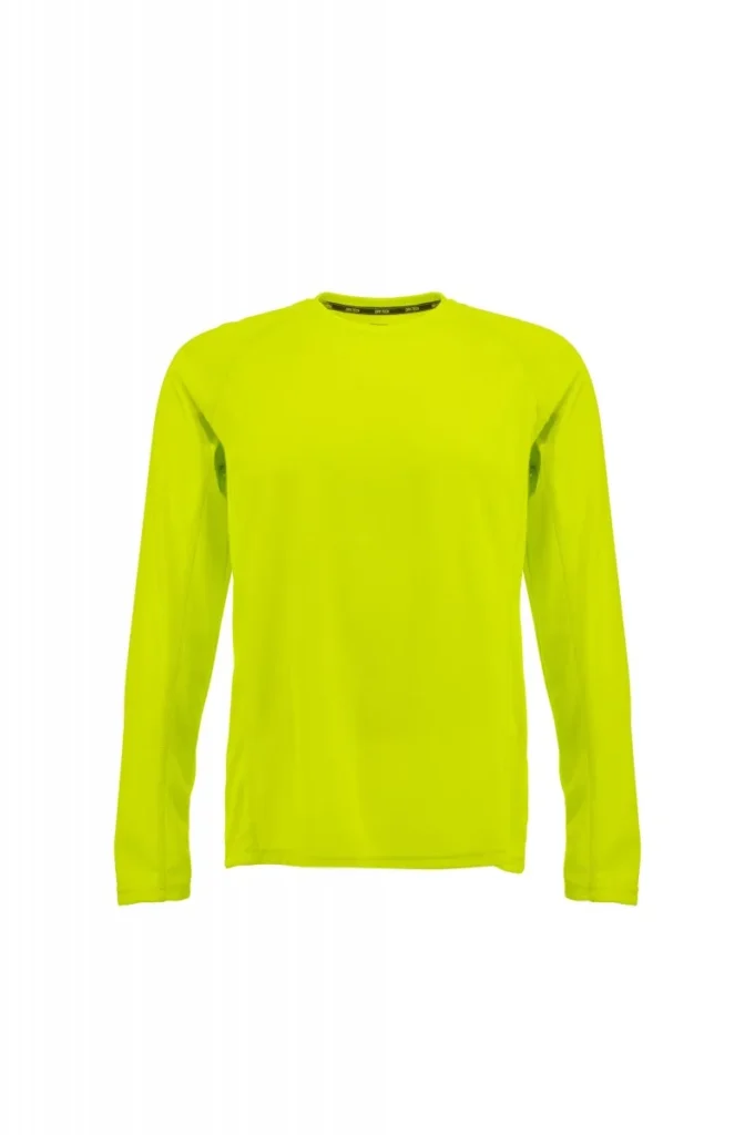 T-shirt LONG RUNNER, colore Giallo Fluo