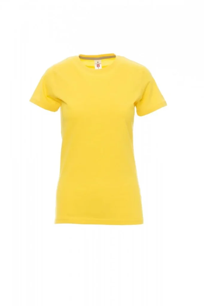 T-shirt SUNSET LADY, colore Giallo